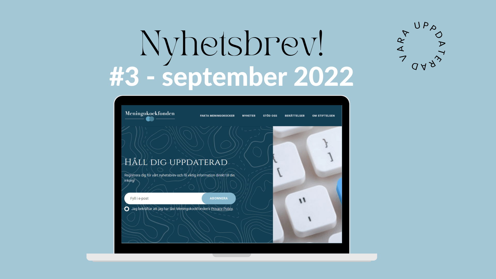 Nyhetsbrev #3 – september 2022