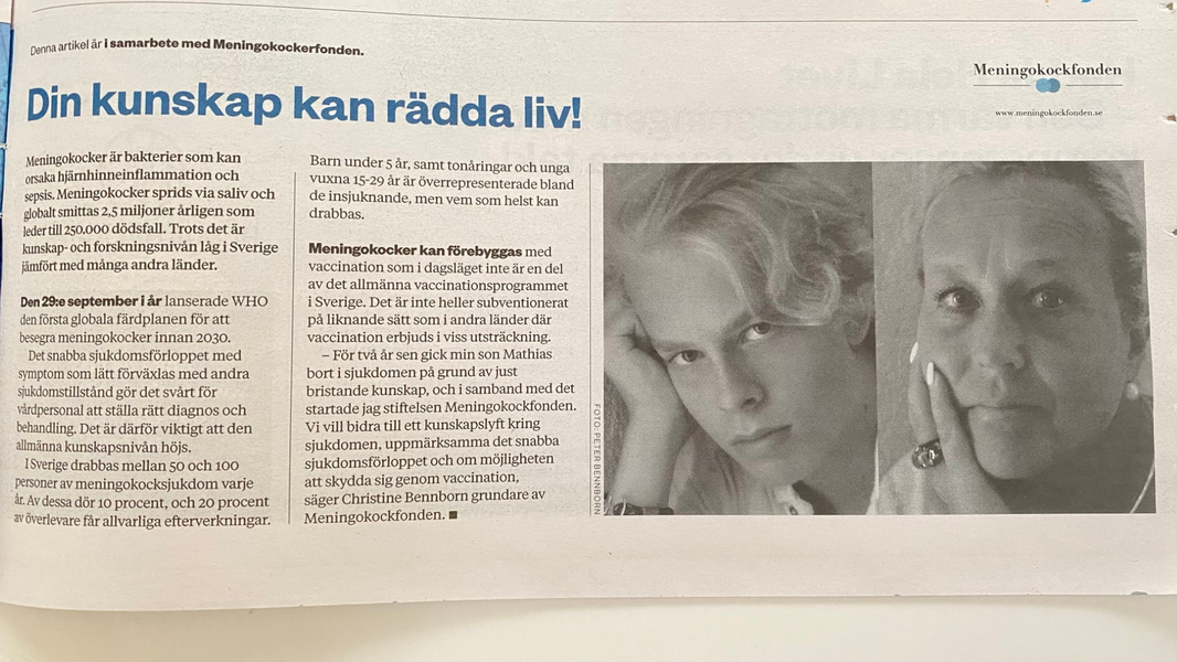 Sponsrad artikel i SvD